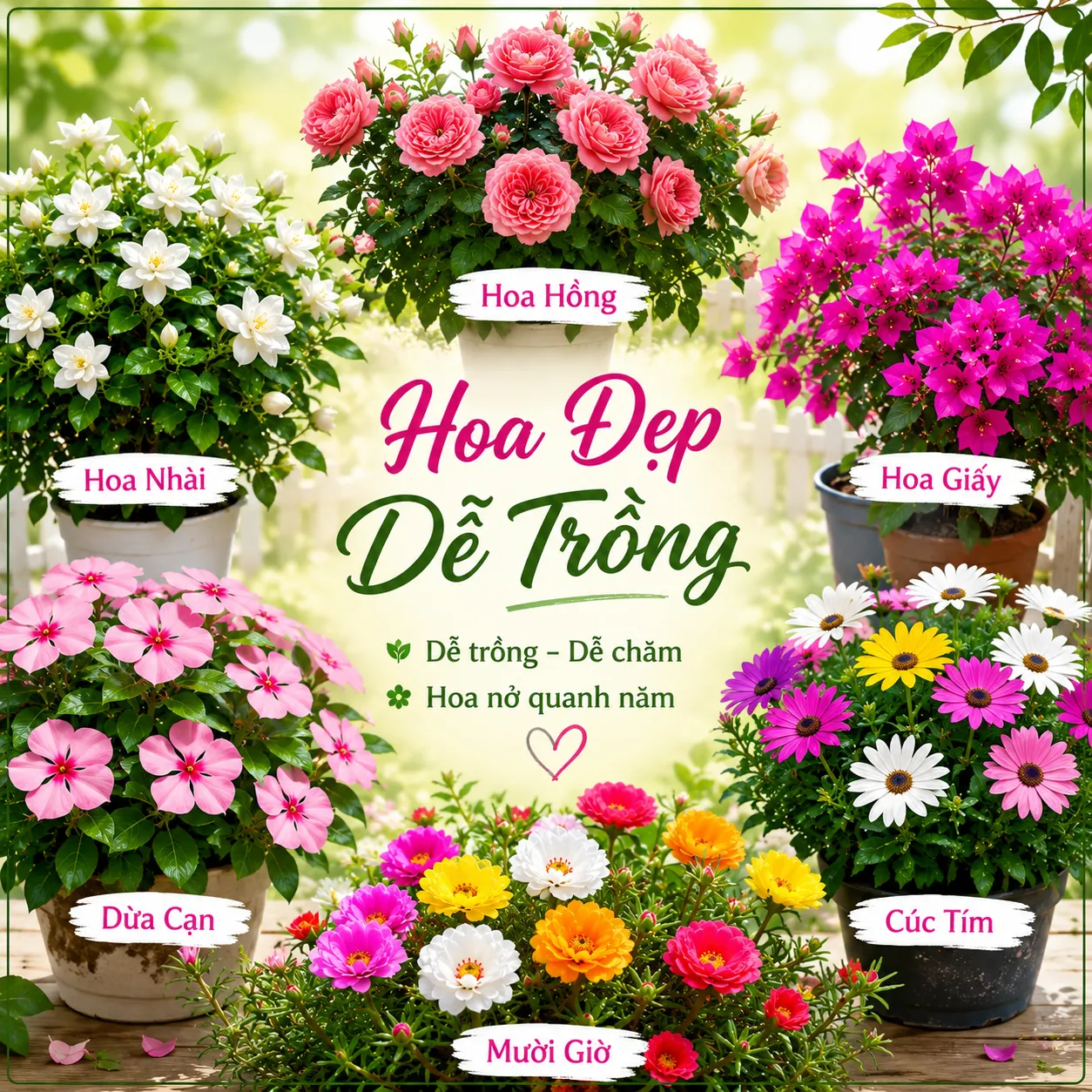 Các loại hoa dễ trồng