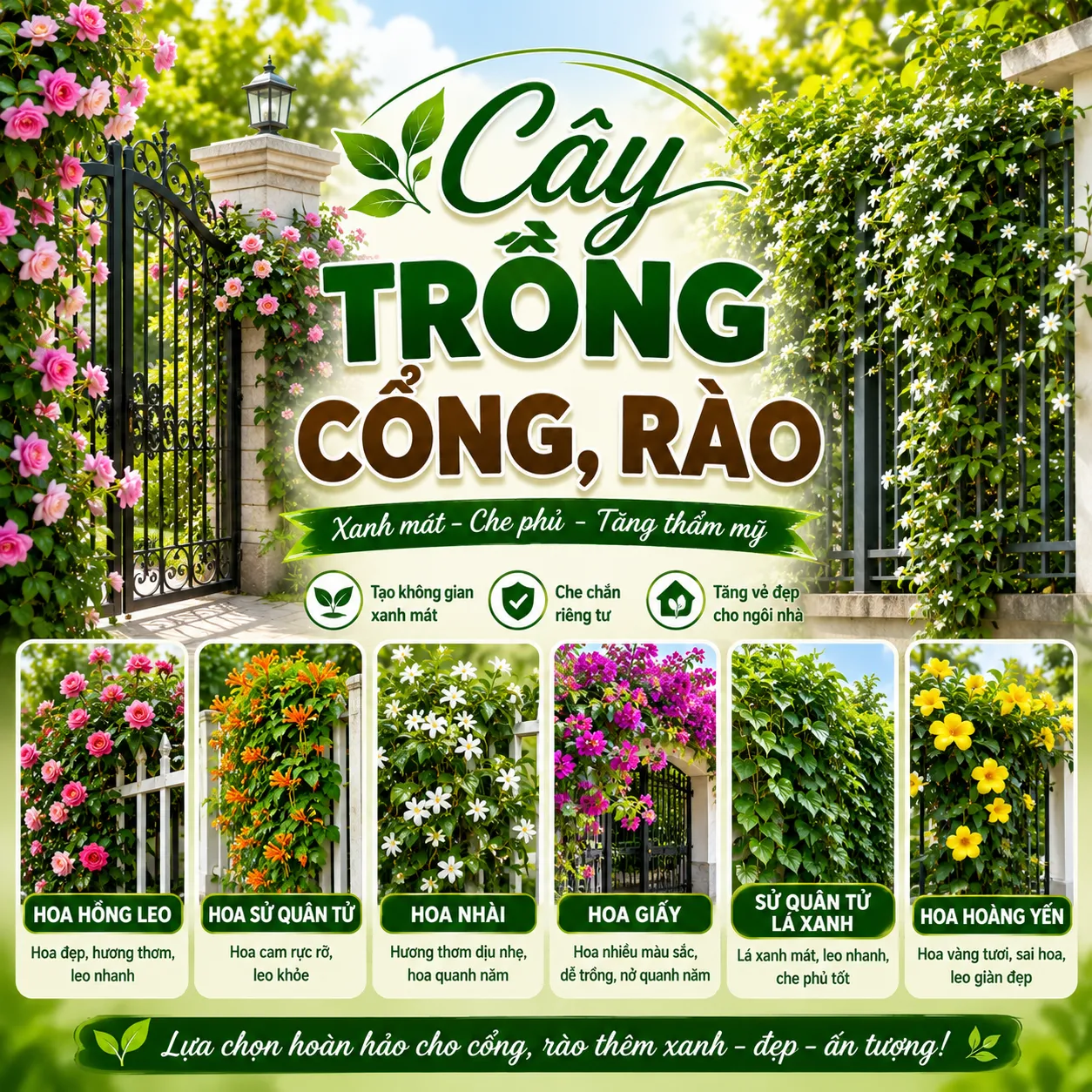 Cây trồng cổng, rào