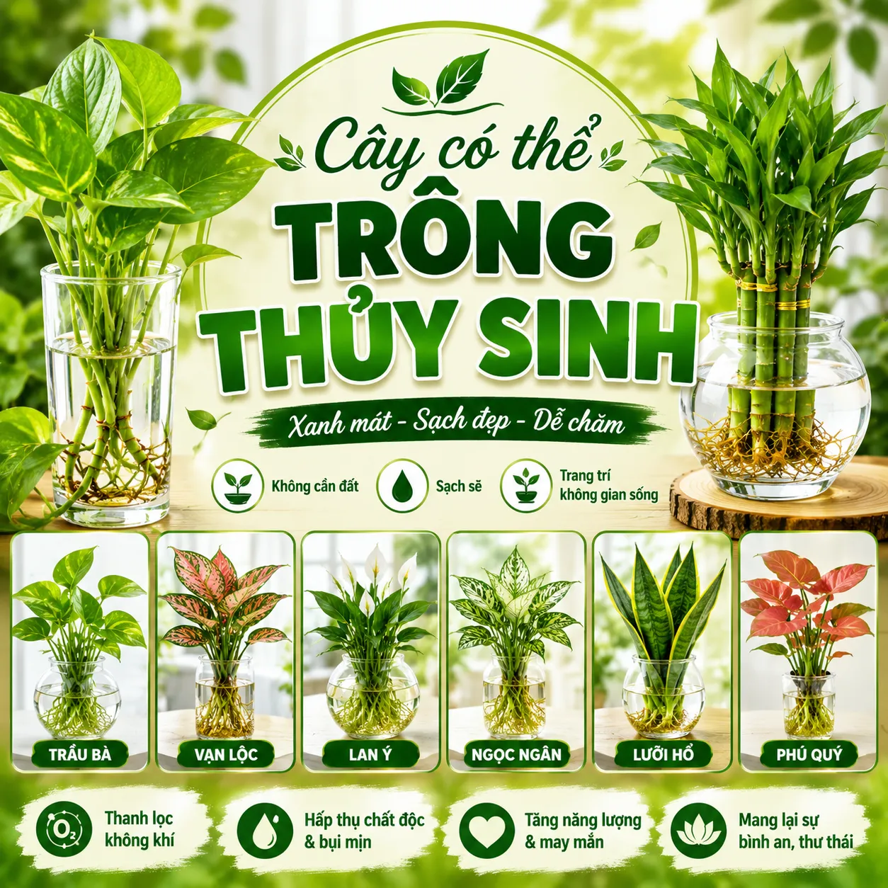 Cây có thể trồng thủy sinh