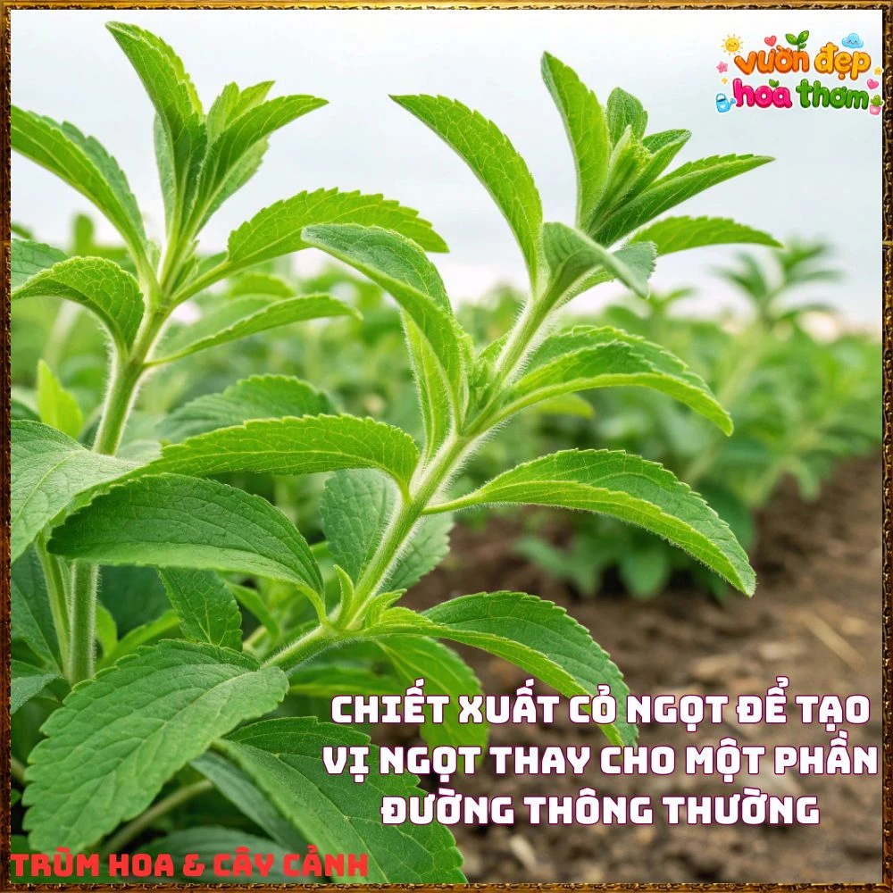 Cây Cỏ Ngọt Tạo Vị Ngọt Tự Nhiên Nhiều Công Dụng - Ảnh 15