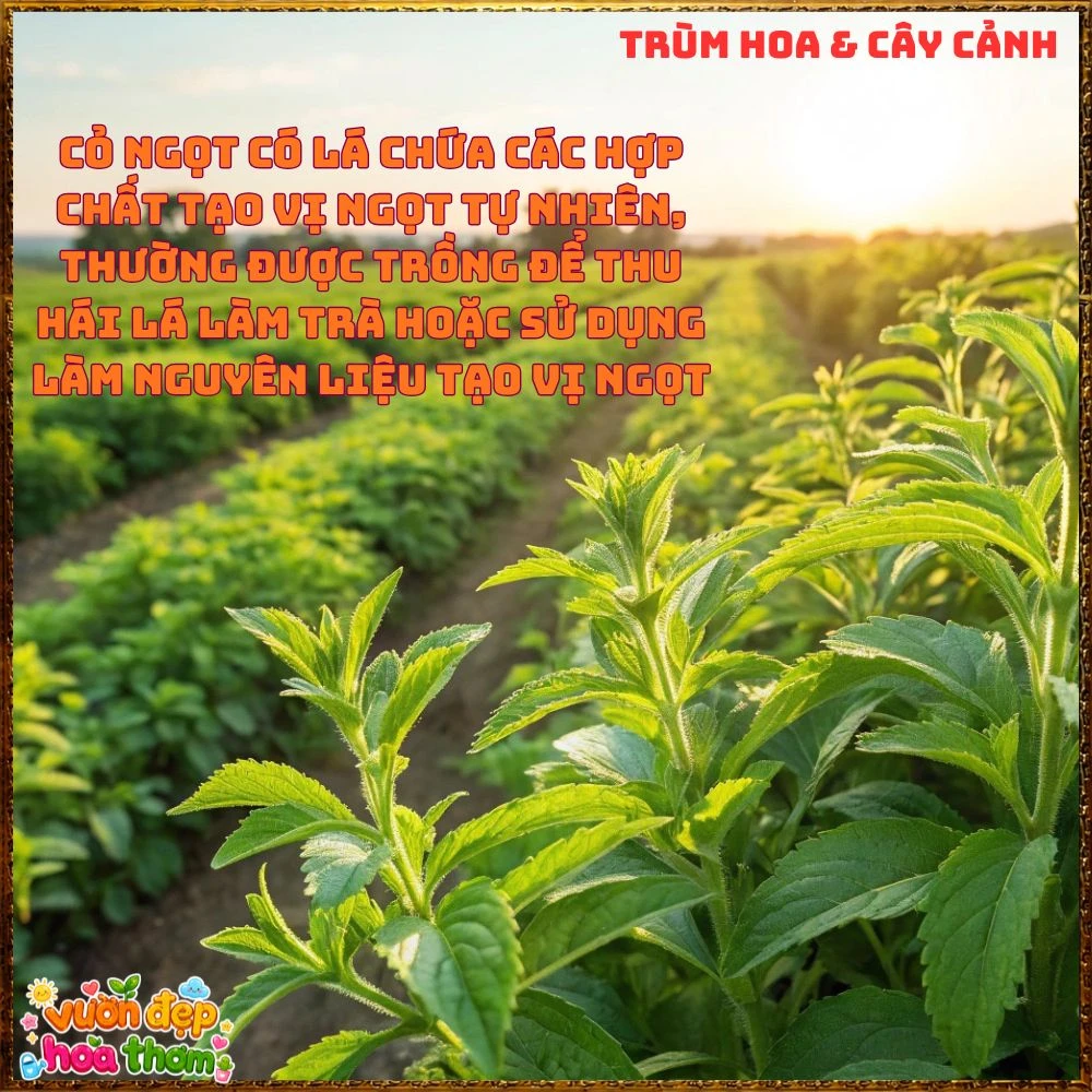 Cây Cỏ Ngọt Tạo Vị Ngọt Tự Nhiên Nhiều Công Dụng - Ảnh 3