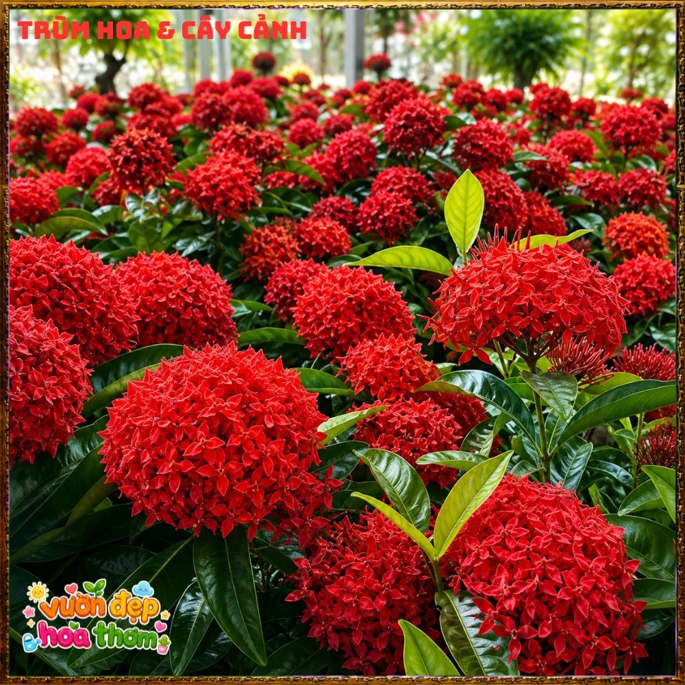 Chậu Hoa Trang Mỹ Đỏ - Ảnh 11