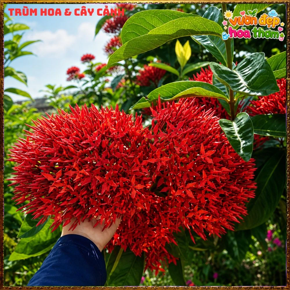 Chậu Hoa Trang Mỹ Đỏ - Ảnh 19